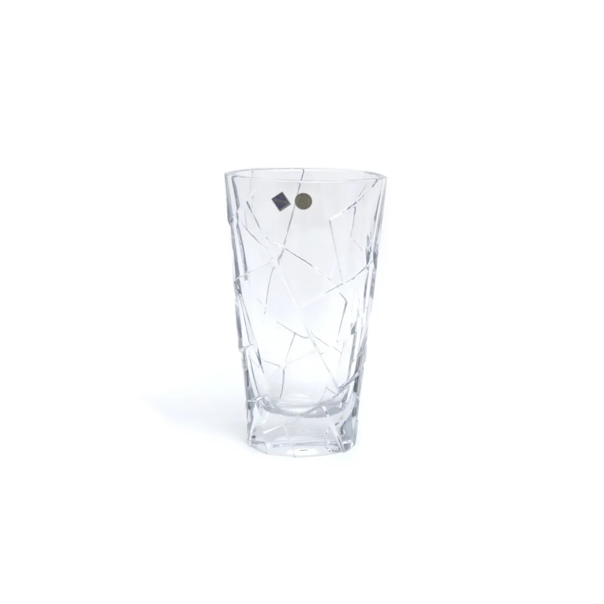 Transparent Crystal Bohemia Cracked Vase – Modern Artistry for Your Flowers!