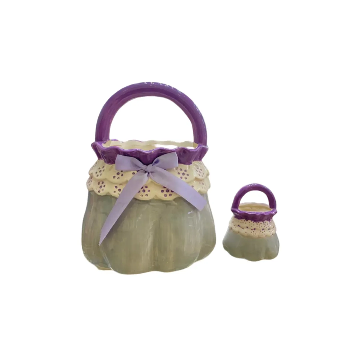 Purple Handbag Pot