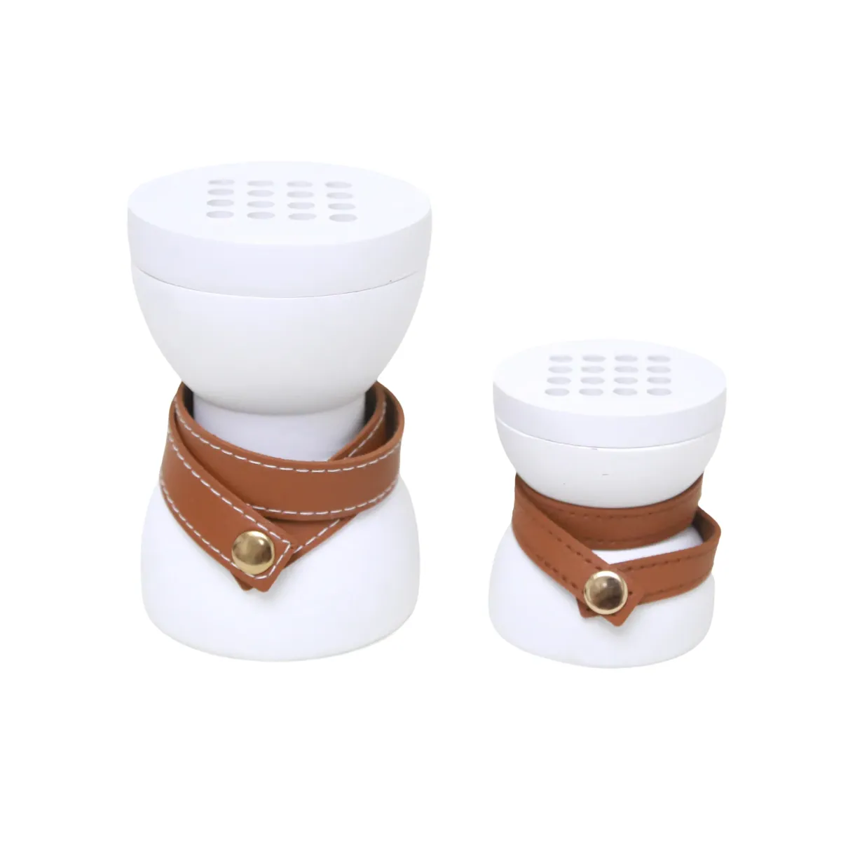 Matt White Belted Burner – Matte Finish Souvenir Burner