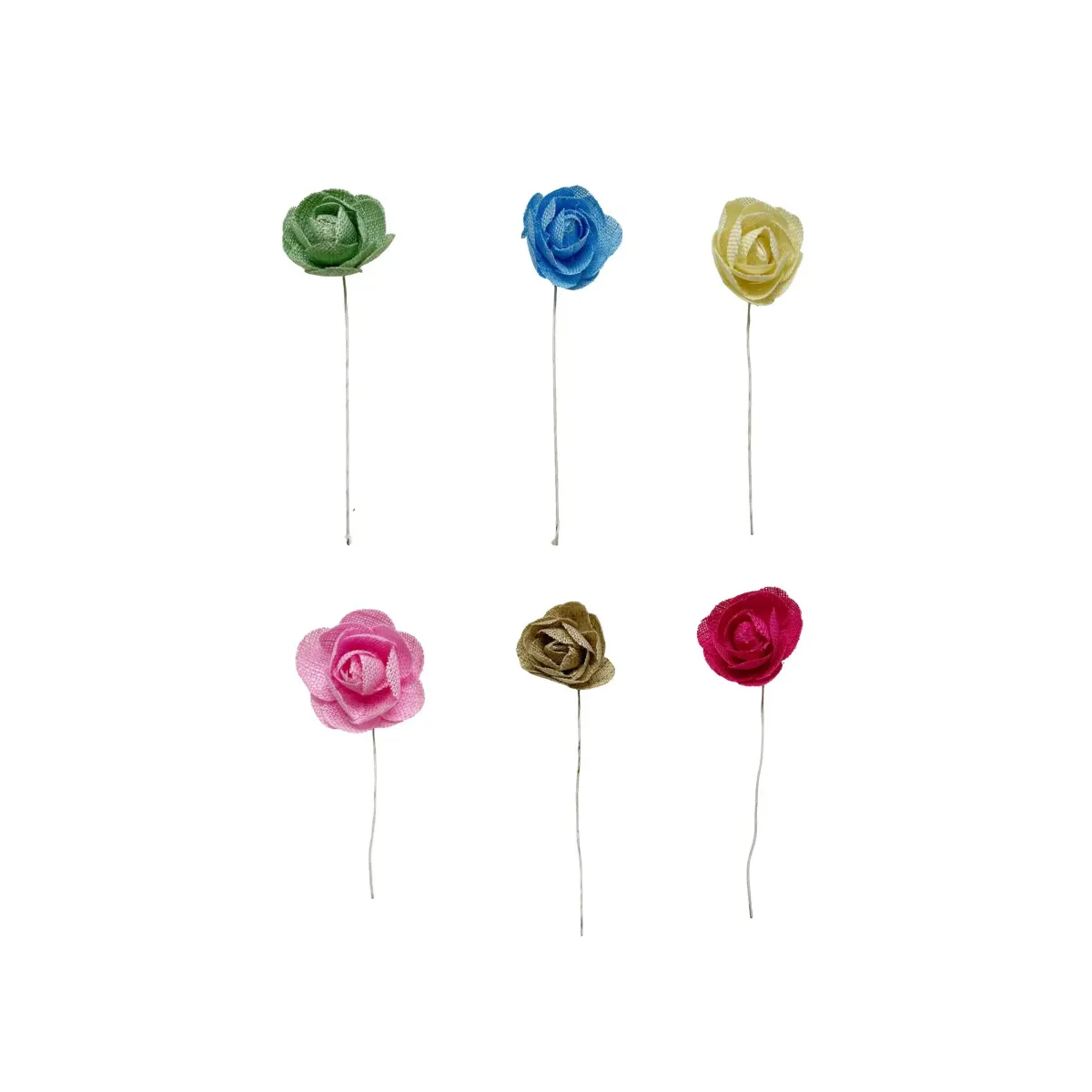Mini Rose Motif Decorative Floral Craft Accent