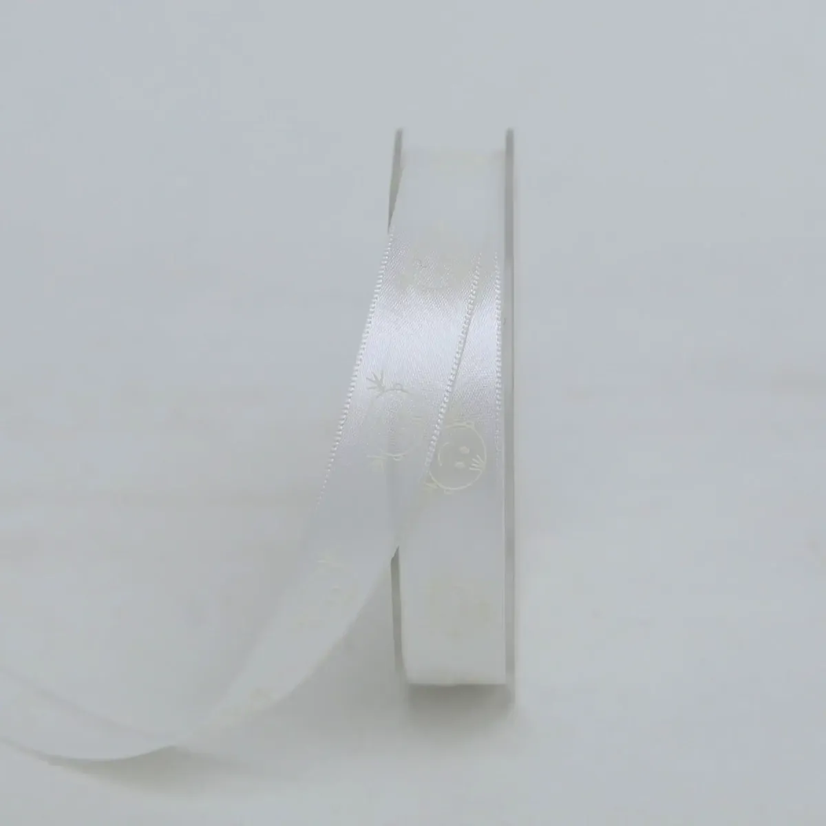 White Baby Girl Face Satin Ribbon – 5/8″ × 25 cm