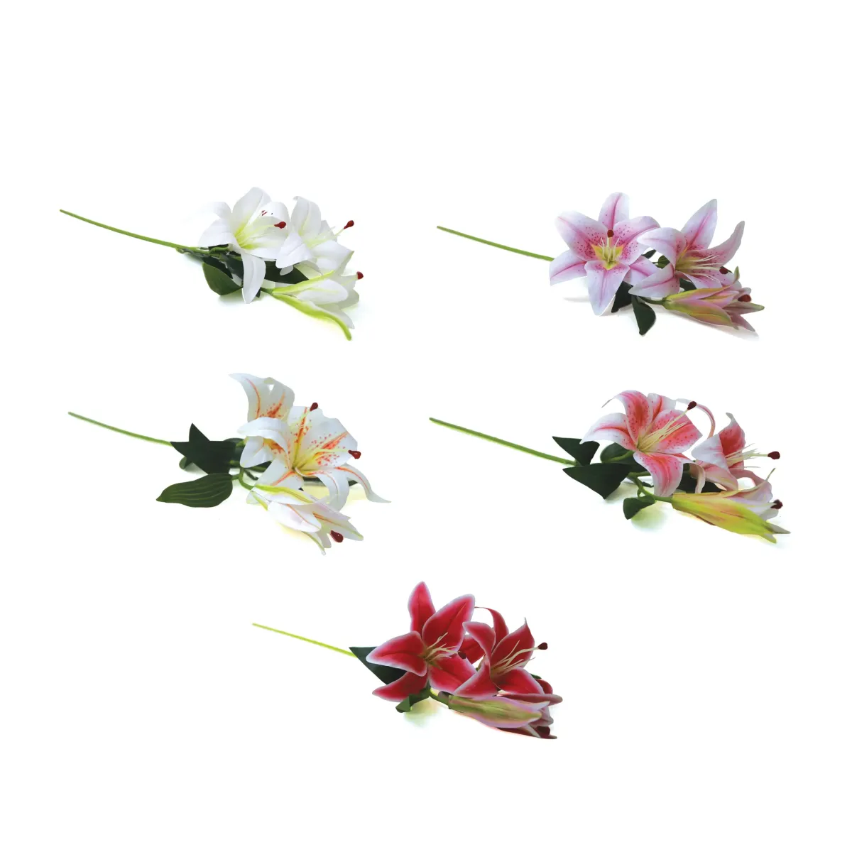 Artificial Lily Flower – Elegant Decorative Stem