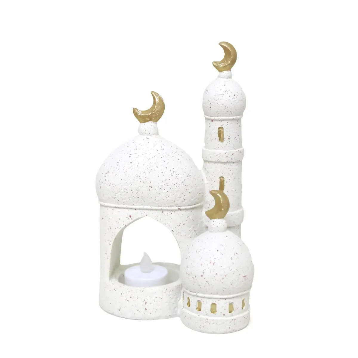 3 Level Mosque Candle Resin Decor – Islamic Candle Holder