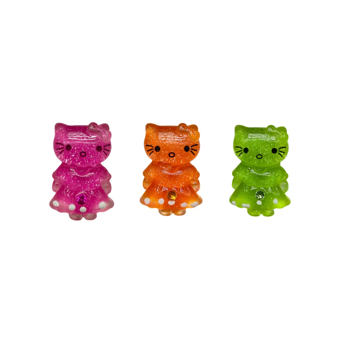 Glittered Hello Kitty Motif
