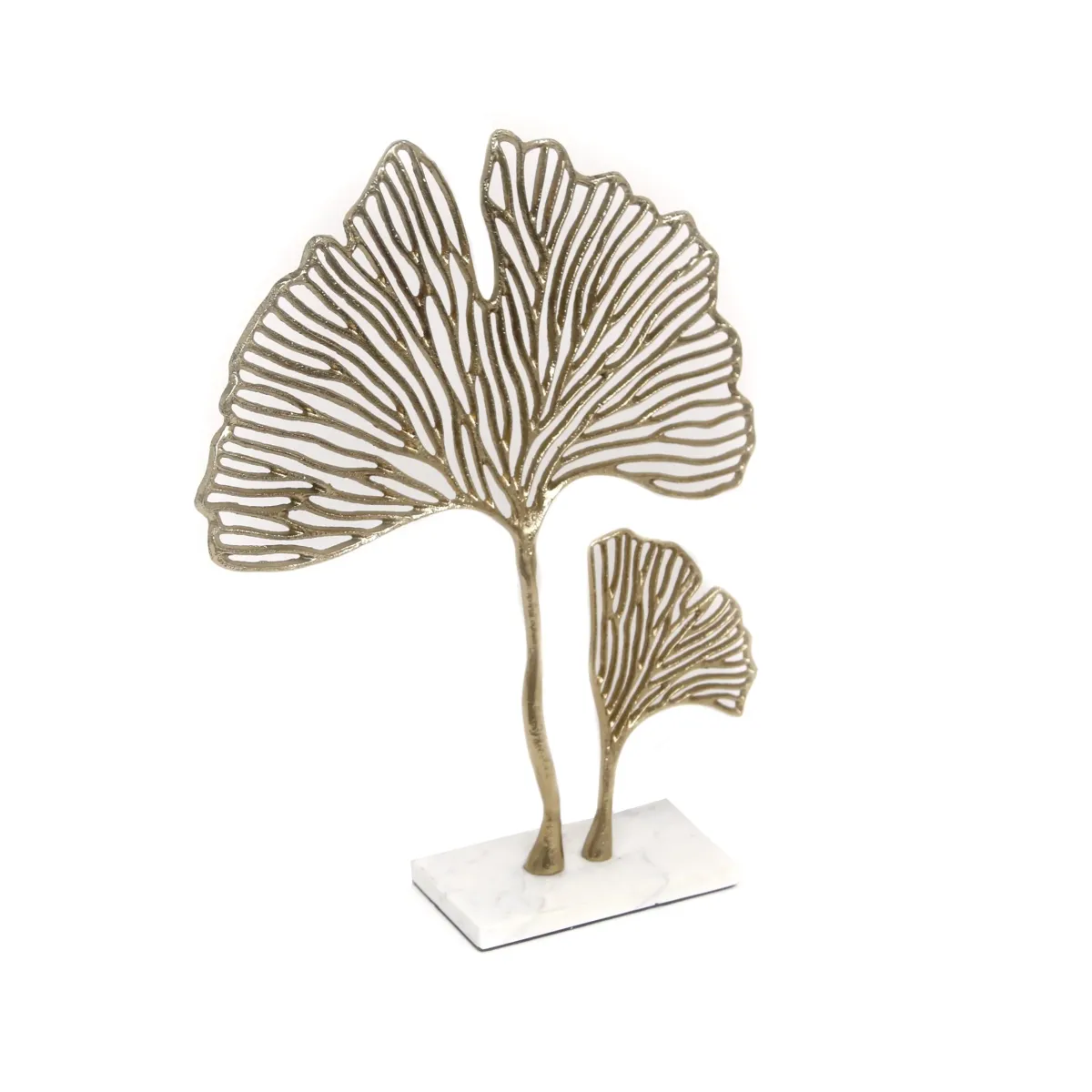 Antique Gold Butterfly Leaf Sculpture
