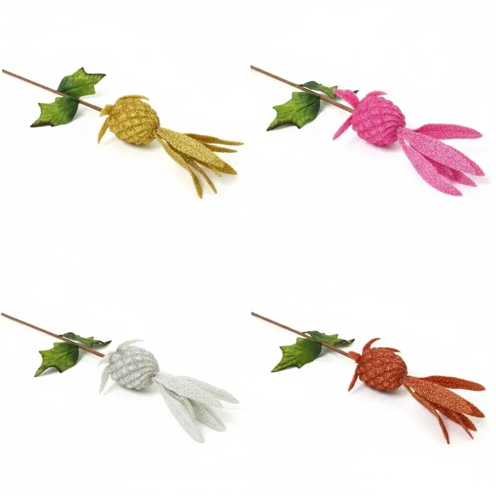Glitter Bird Floral Branch