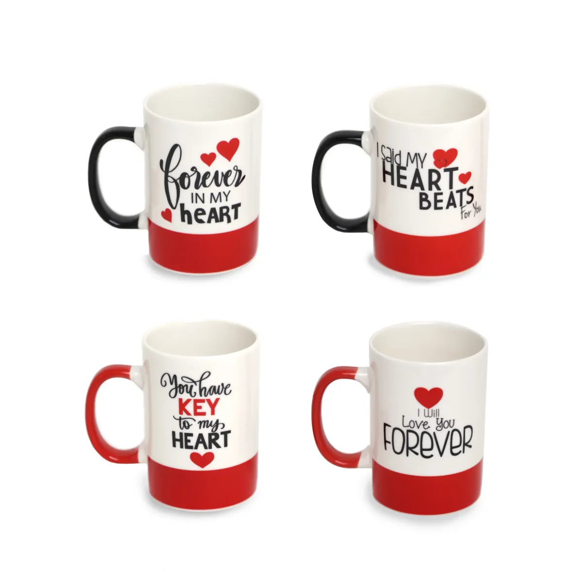 Inspired Valentines Message Ceramic Mug With Black Handle