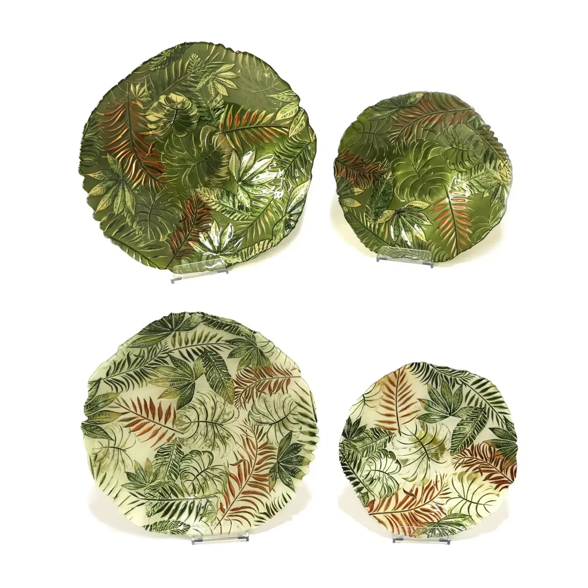 Round Metallic Amazon Bowl