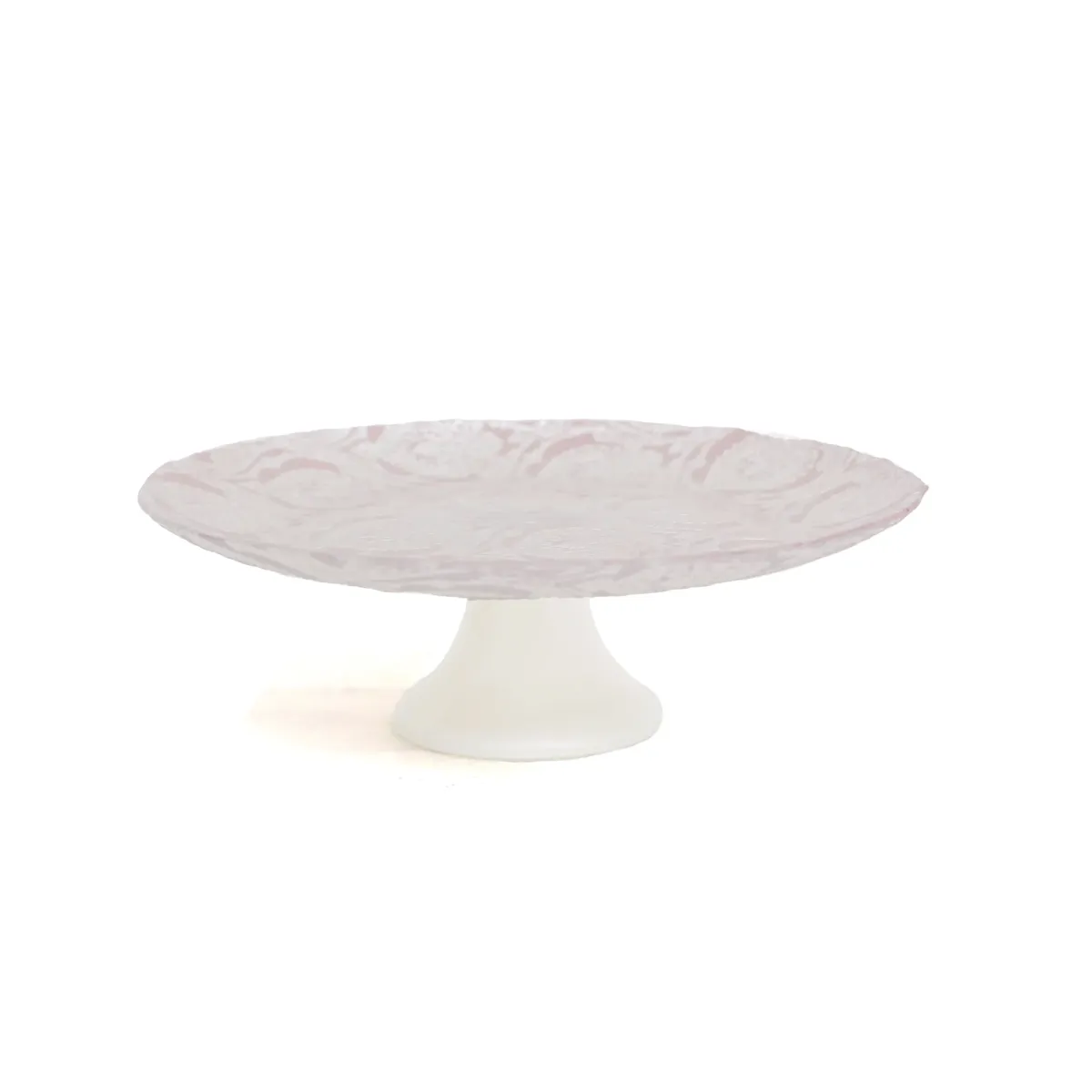 Decorative Footed Glass Plate