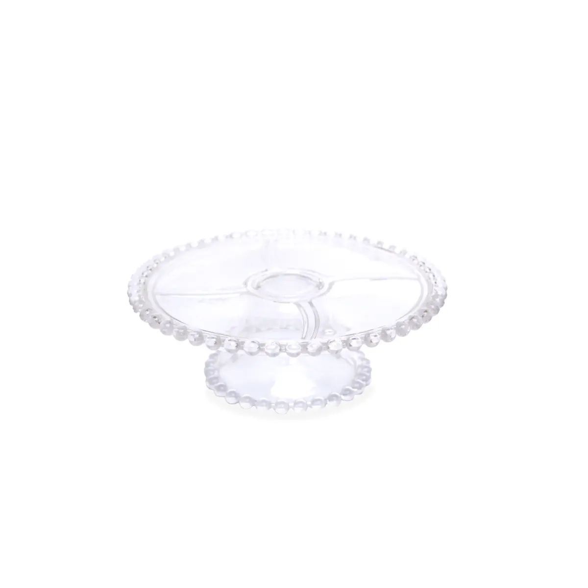Transparent Pearl Design Cake Stand