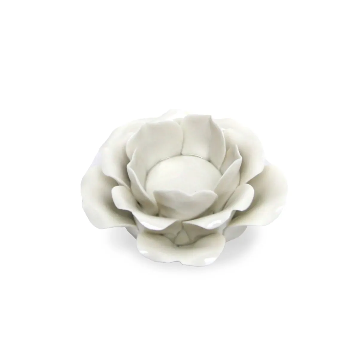 White 3 Layers Molly Candle Holder 6×12 cm Decor