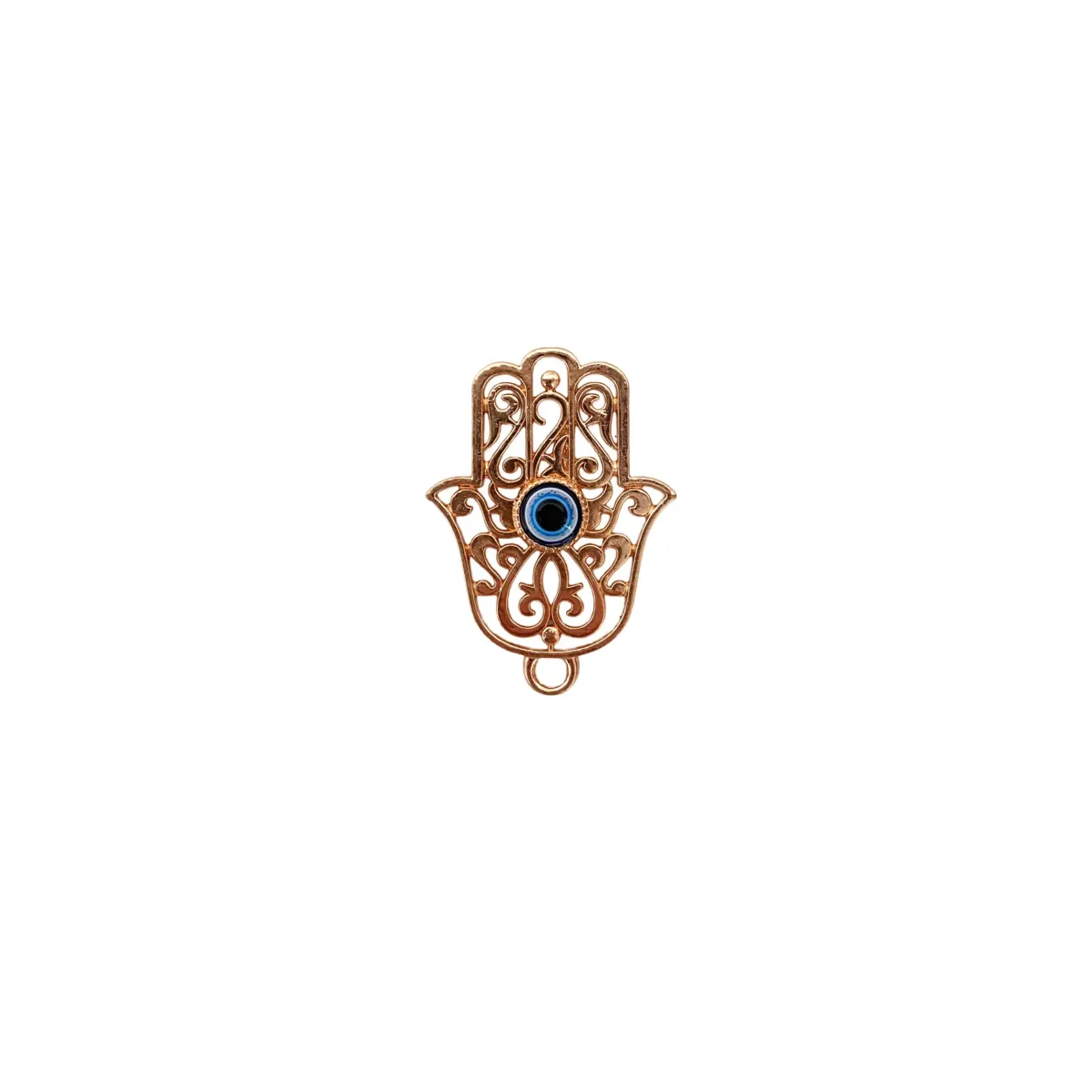 Rose Gold Mid Eye Hand Palm Pendant – A Radiant Symbol of Protection & Style!