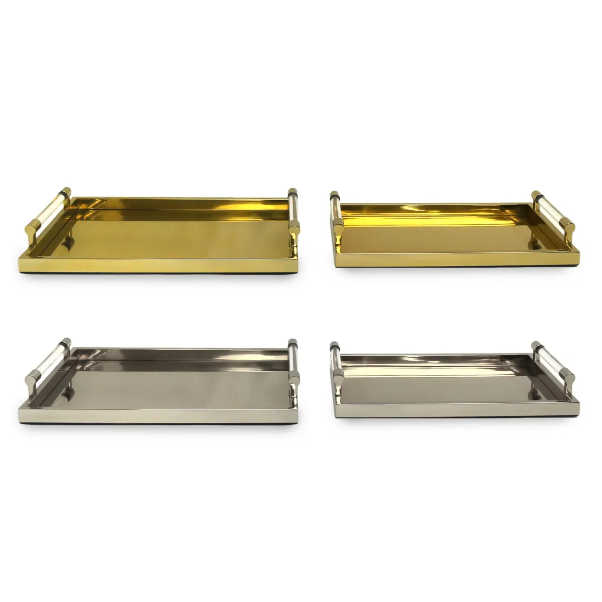 Glass Rod Handle Tray