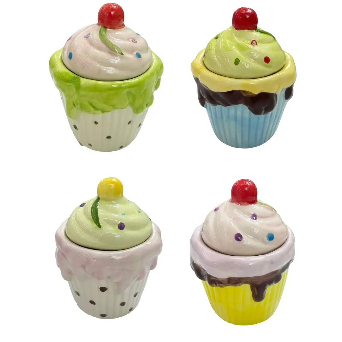 Cupcake Shape Jar With Cover