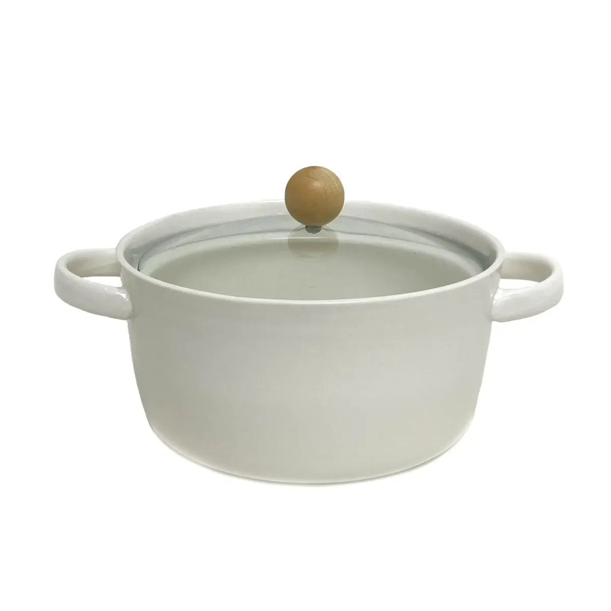 White Plain Jar With Cover – Minimalist Ceramic Container