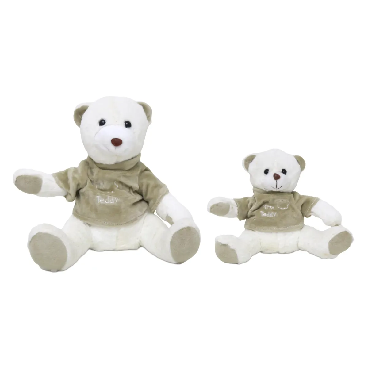 Sitting Clothed Bear Plush
