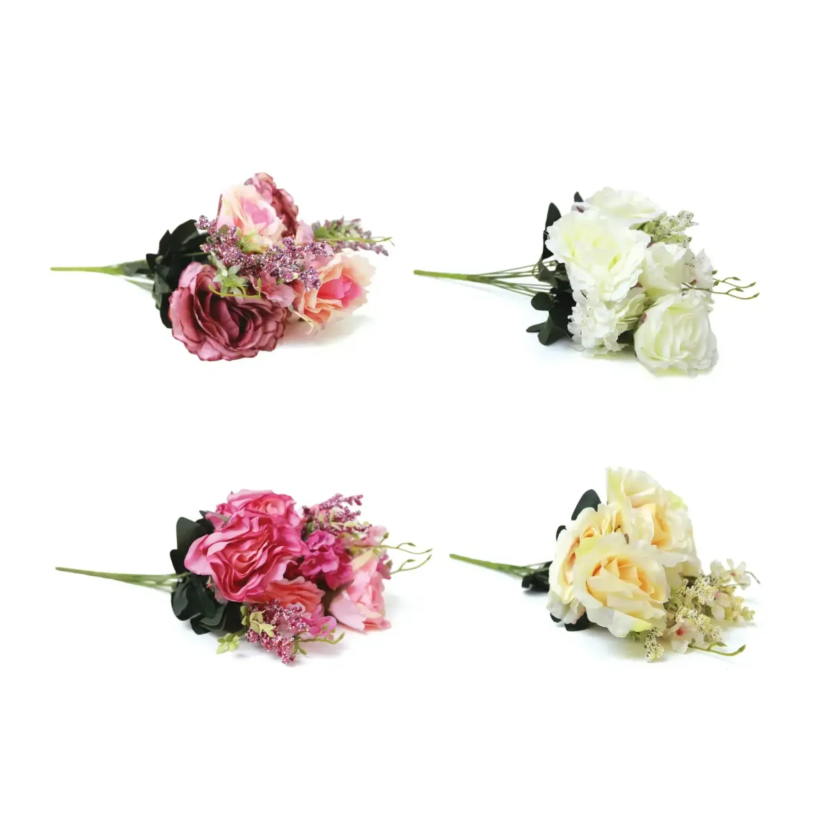Large Moly Flower Bunch – Green Leaves Floral Decor