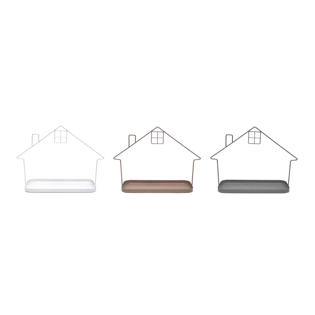 Metal Tray House Decoration – Decorative House‑Motif Serving Tray