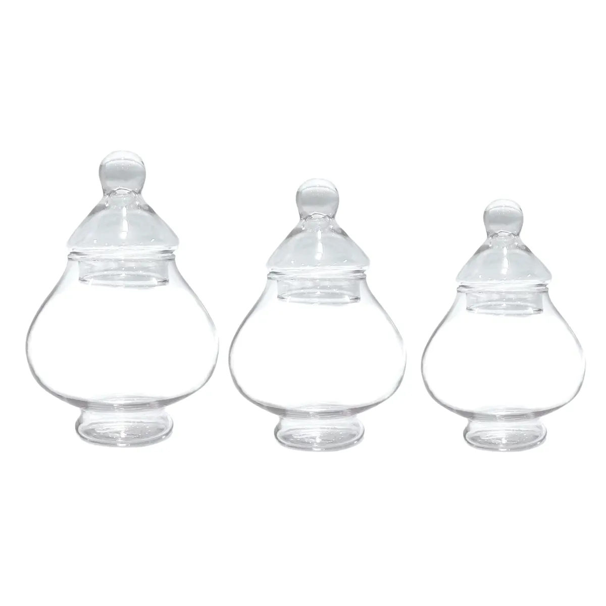 Clear Decorative Glass Jar