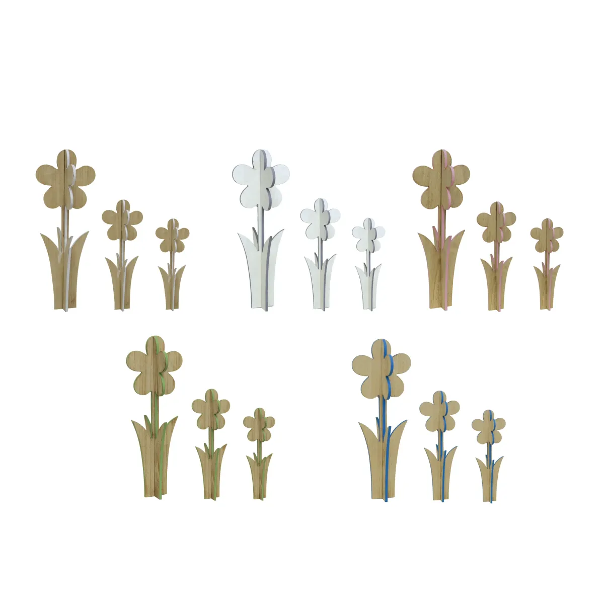4D Wooden Flower Stand