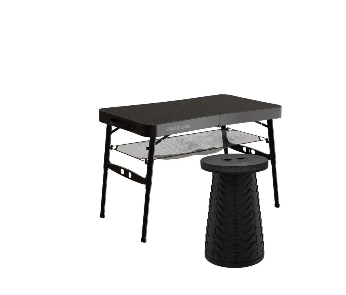 Green Lion Foldable Travel Camping Table & Stool