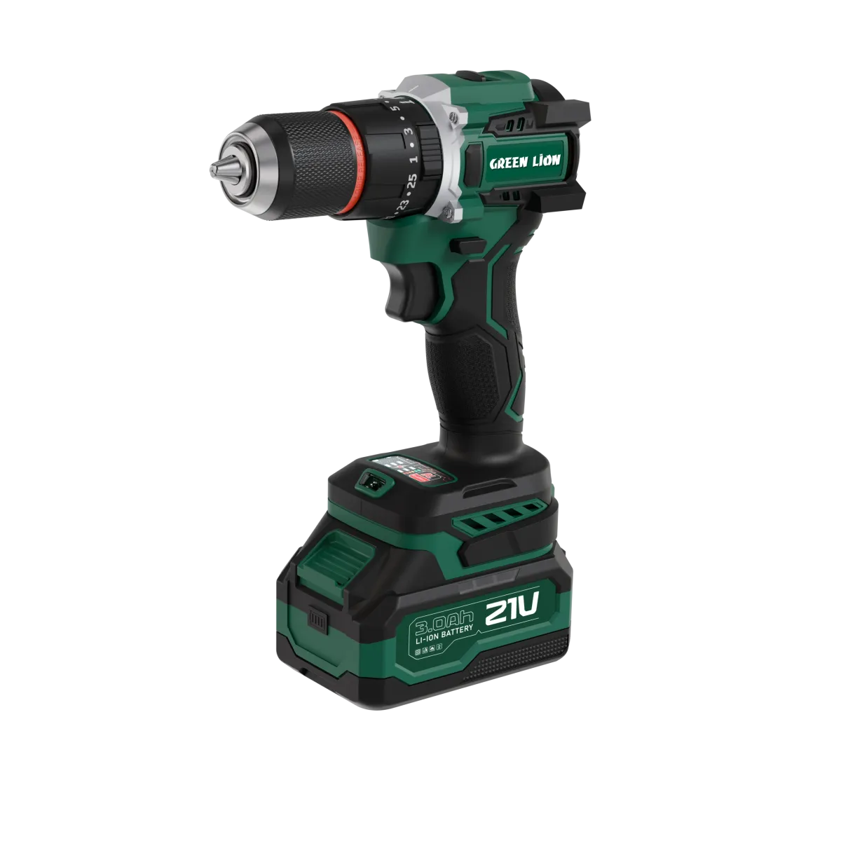Green Lion GD-16 Pro Drive Cordless Hammer Drill 2*21V 3.0Ah Battery