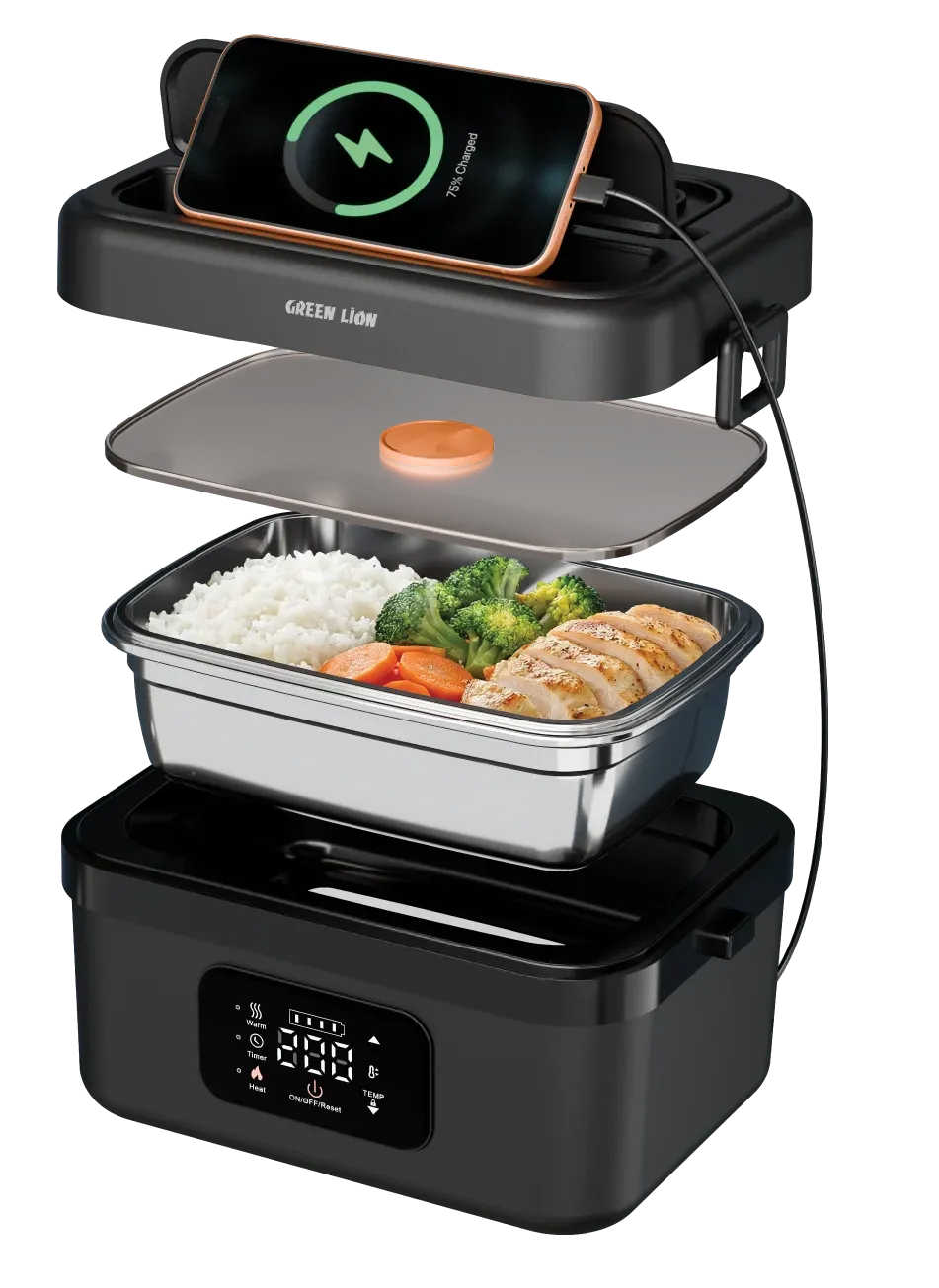 Green Lion Portable Lunch Box 1L Rechargeable 8000mAh