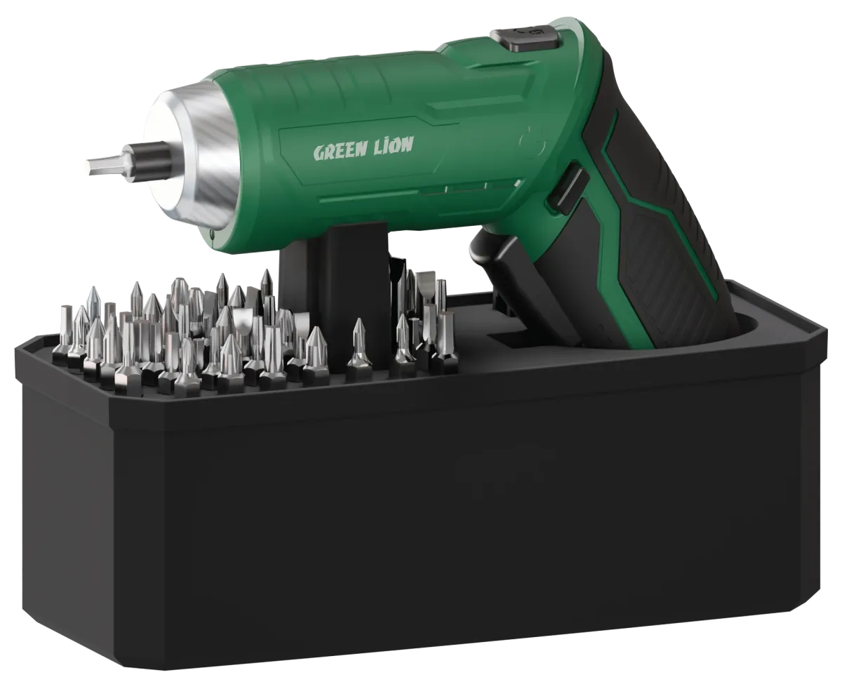 Green Lion GSD-54 Cordless Screwdriver Set – 3.7V 1500mAh