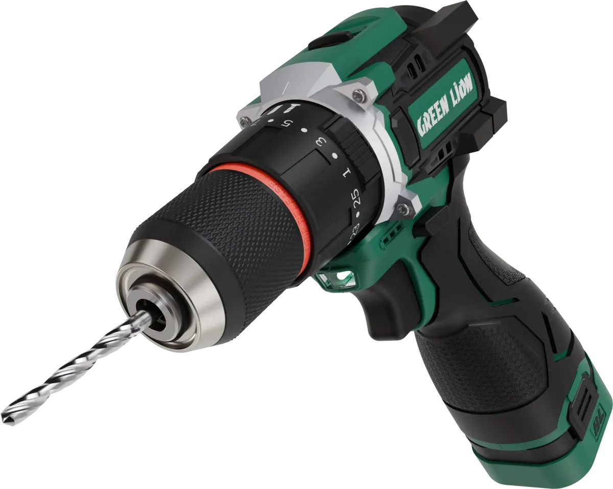 Green Lion GD-15 Pro Drive Cordless Hammer Drill 2*18V 3.0Ah Battery