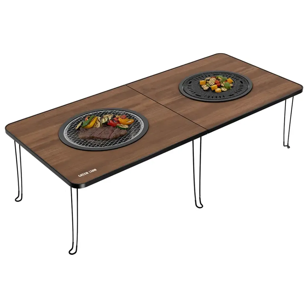 Green Lion Fold Grill Mate Camping BBQ Table