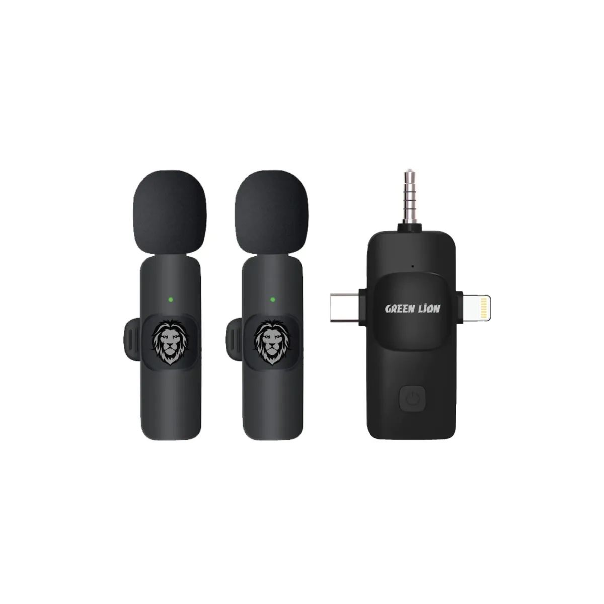 Green Lion 3 in1 Micro Phone Type C/Lightening/AUX