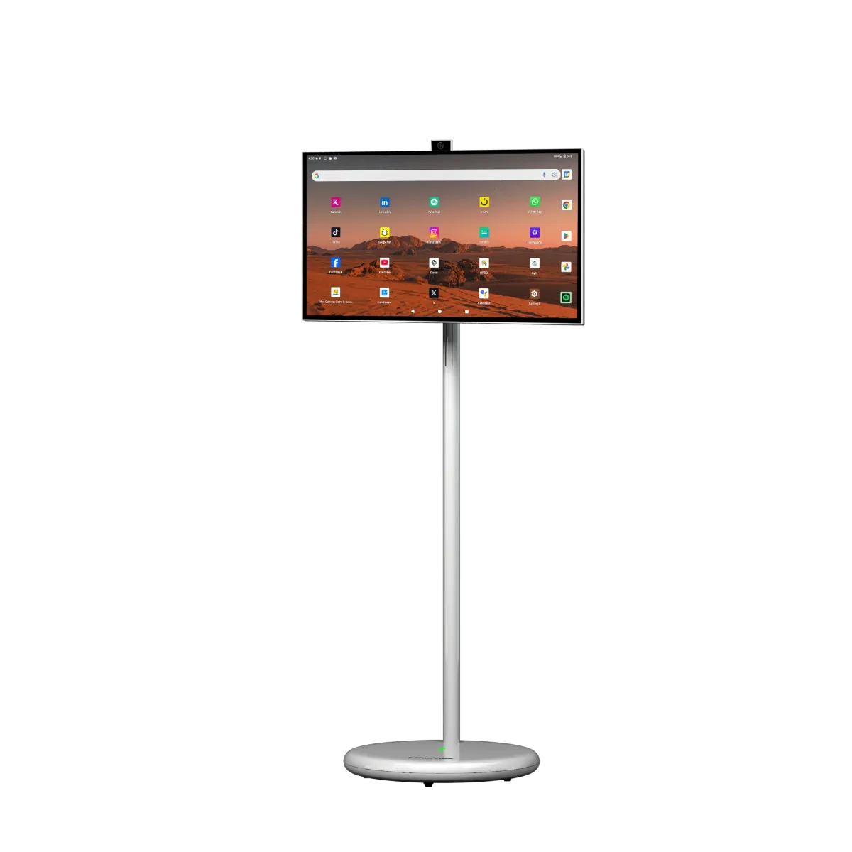 Green Lion THRONE 27″ Portable Smart FHD Touchscreen TV – Android 15 , 13MP Camera , 27000mAh Battery