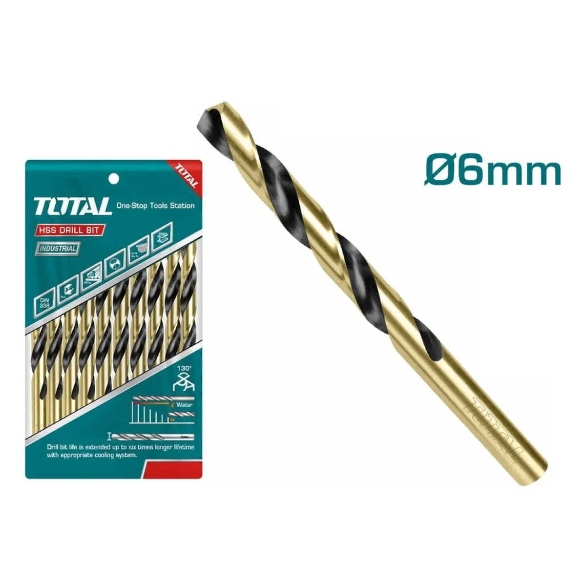Total TAC100603 6mm HSS Drill Bit