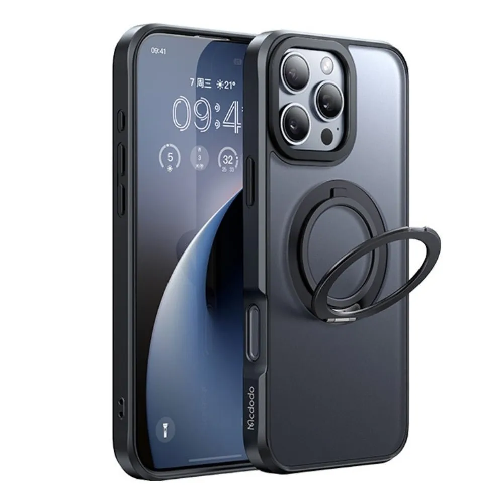 Mcdodo Magnetic Ring Stand Case for iPhone 16 Pro Max