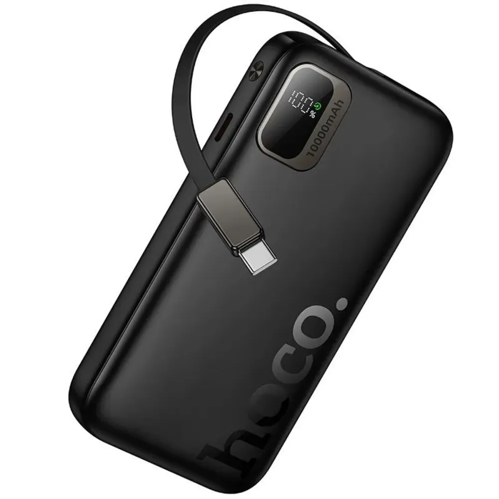 Hoco PD20W 10000mAh Power Bank With Telescopic Cable