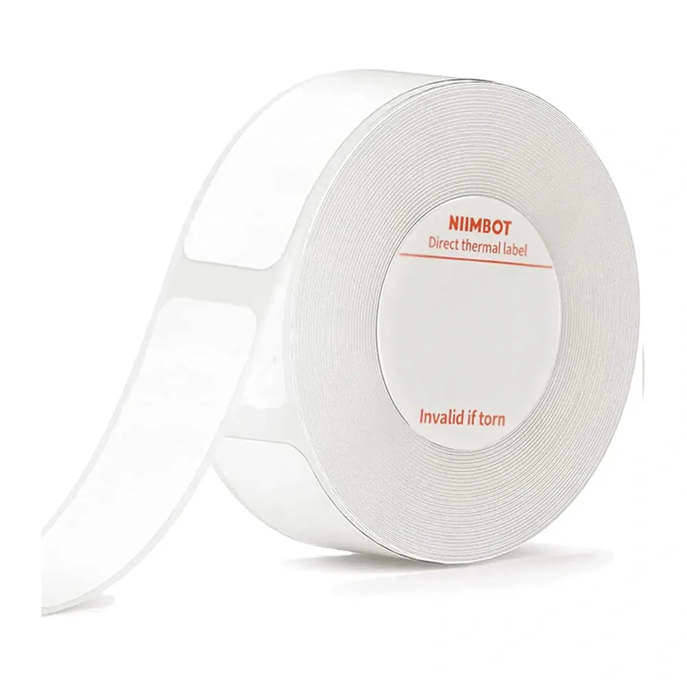 NIIMBOT 12×40mm White Direct Thermal Labels