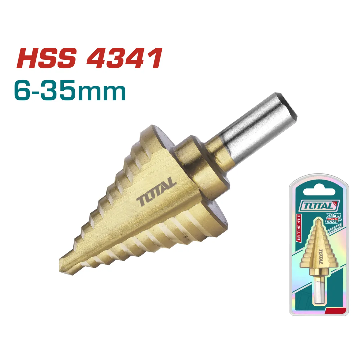 Total TAC7563501 6-35mm Step Drill Bit
