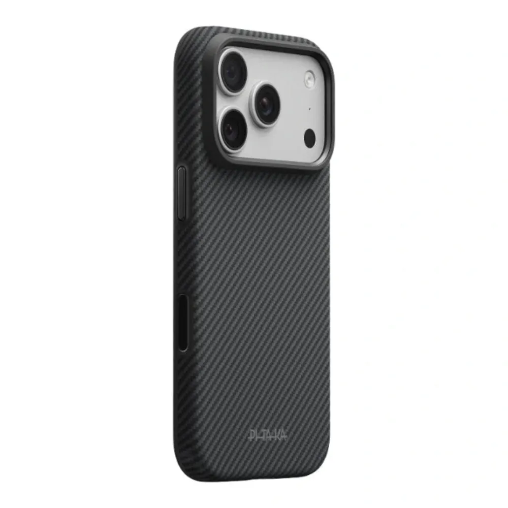 PITAKA iPhone 18 Pro Summa Case (600D Black/Grey Twill)