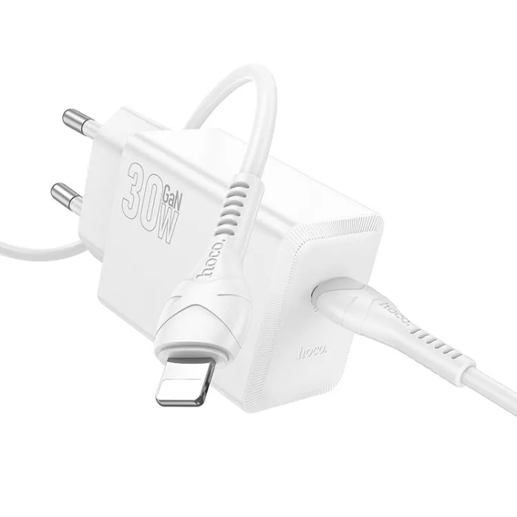 Hoco N70 Nuevo USB-C to Lightning 30W Adapter with Cable