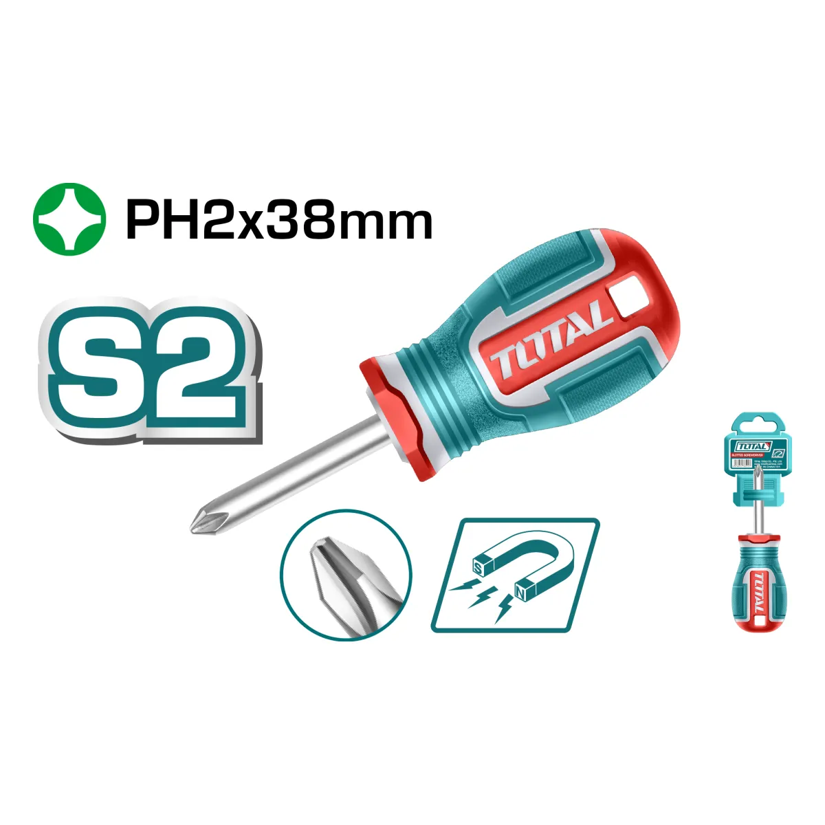 Total TSDPH2038 38mm Phillips Screwdriver