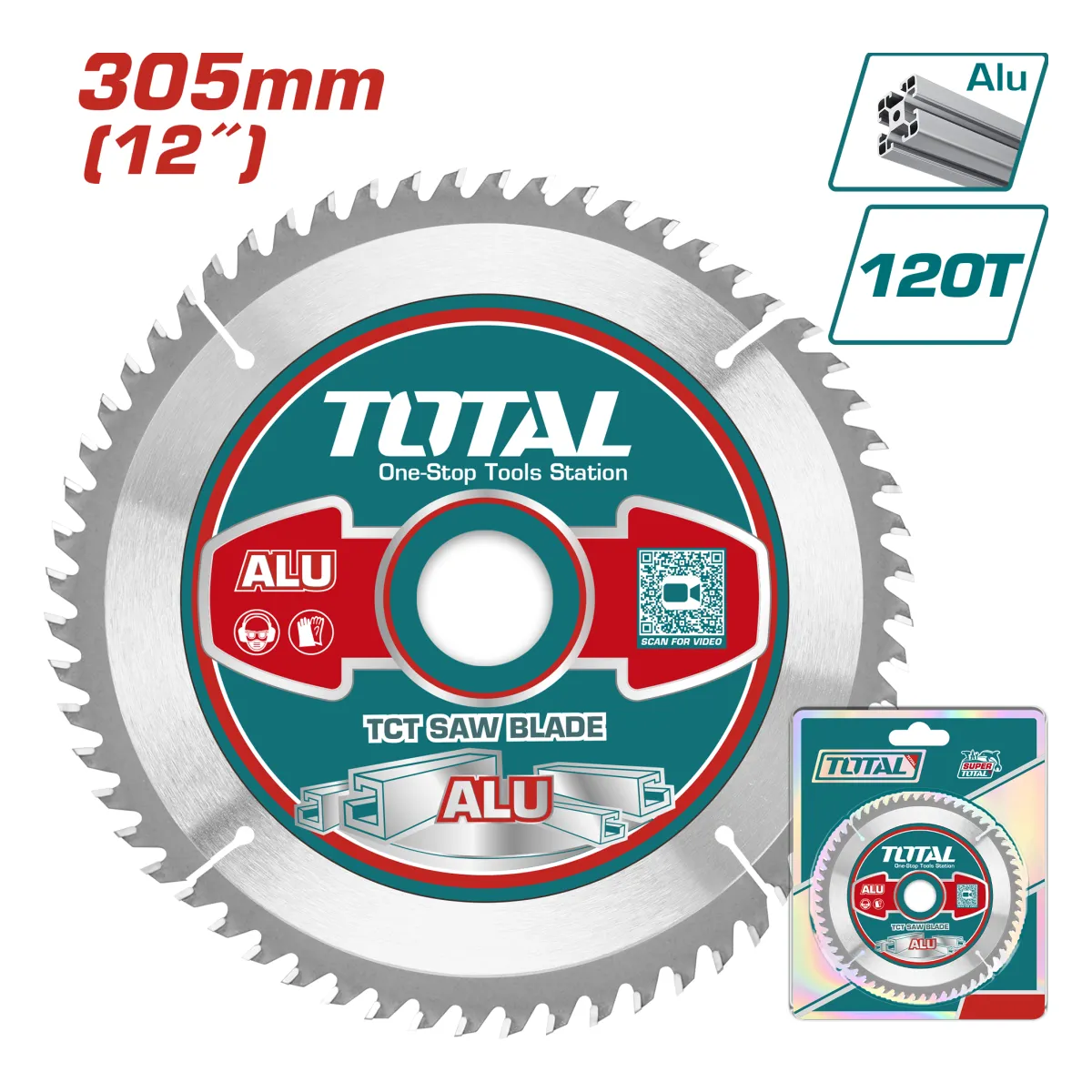 Total TAC2339212 305mm 120T Aluminium Saw Blade