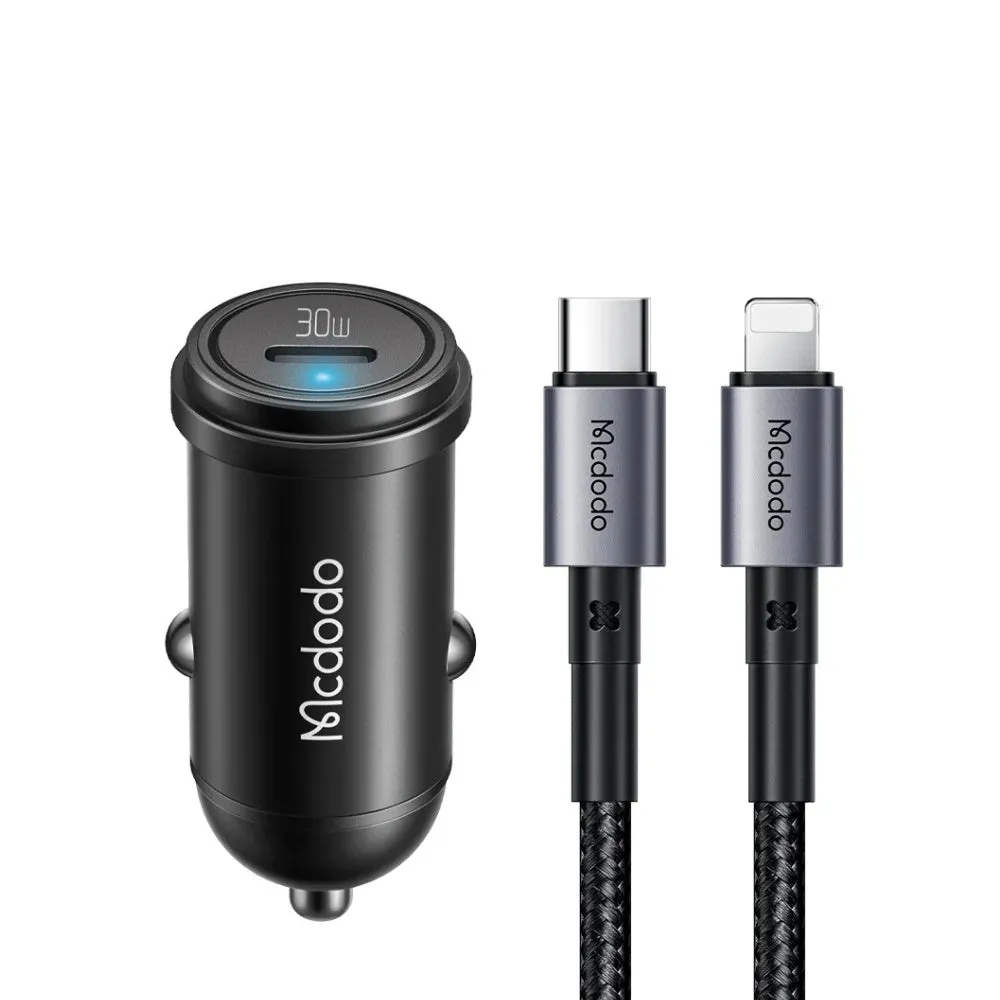 Mcdodo PD30W Fast Car Charger Kit (USB-C to Lightning)