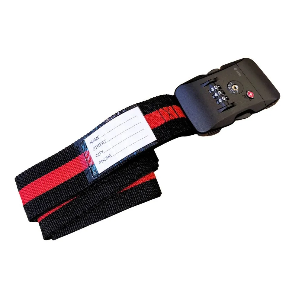 Coteci TSA Lock Luggage Strap with Tag