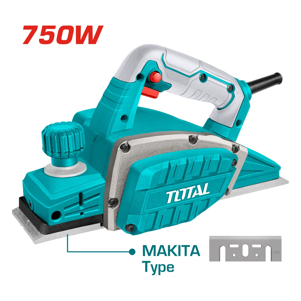 Total TL7508226 750W 82mm Electric Planer