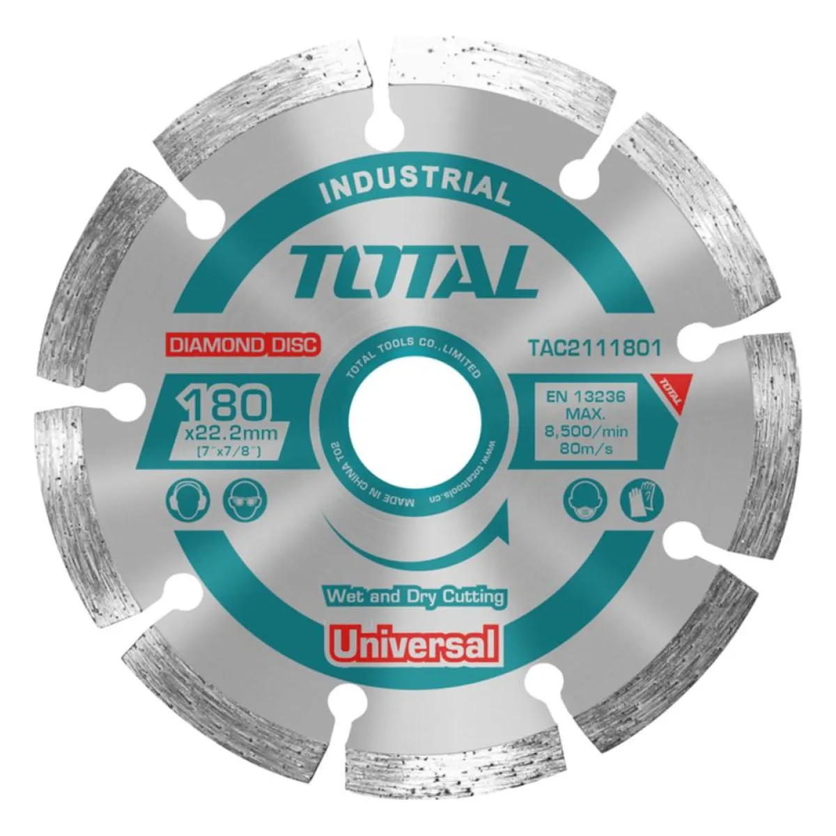 Total TAC2111801 180mm Dry Diamond Cutting Disc