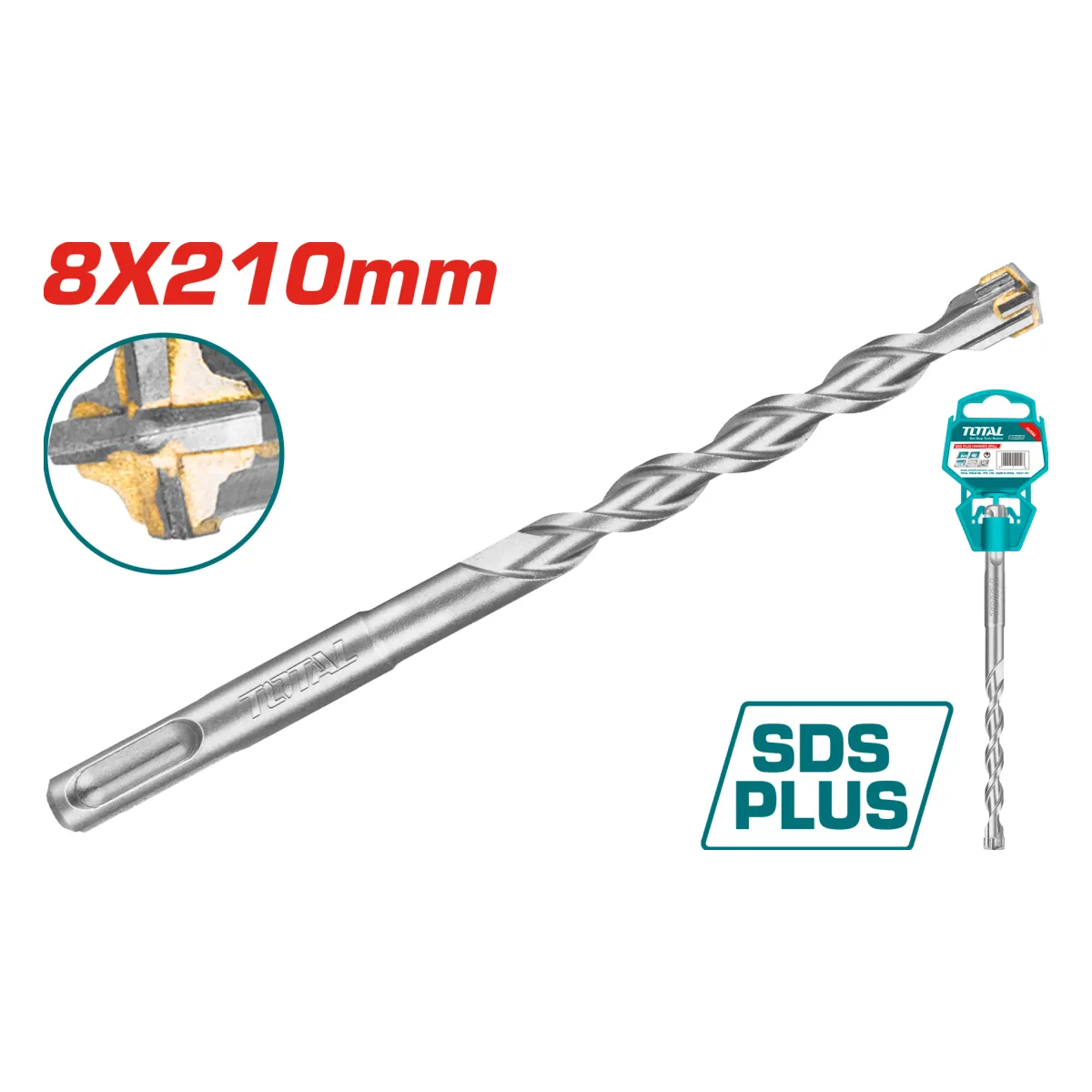 Total TAC310803C 8mm SDS Plus Drill Bit