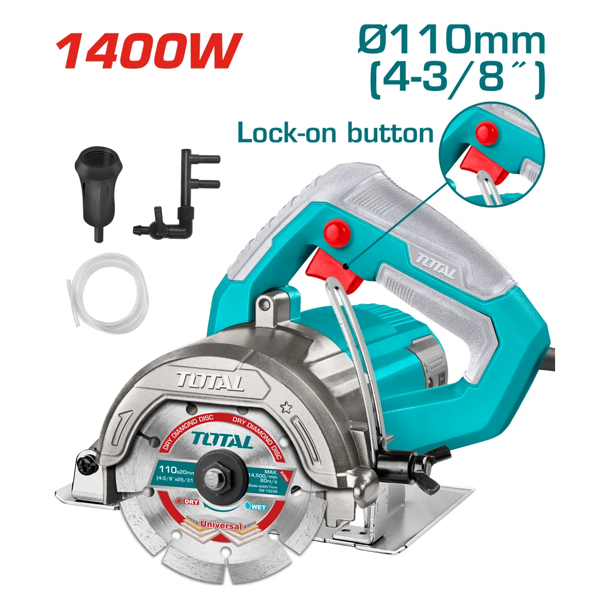 Total TS3141106 1400W Marble Cutter