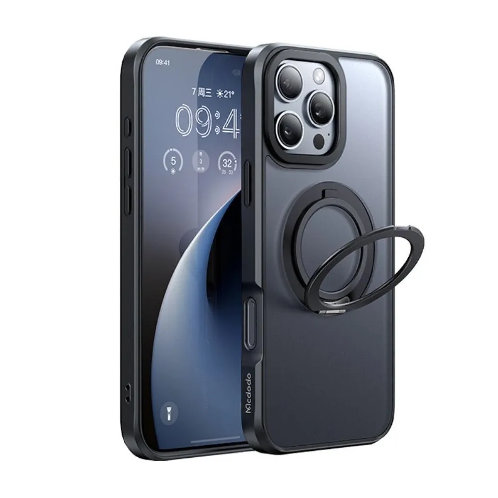 Mcdodo Magnetic Ring Stand Case for iPhone 16 Pro