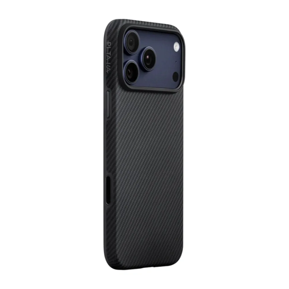 PITAKA iPhone 17 Pro Summa Case – 600D Black/Grey (Twill)