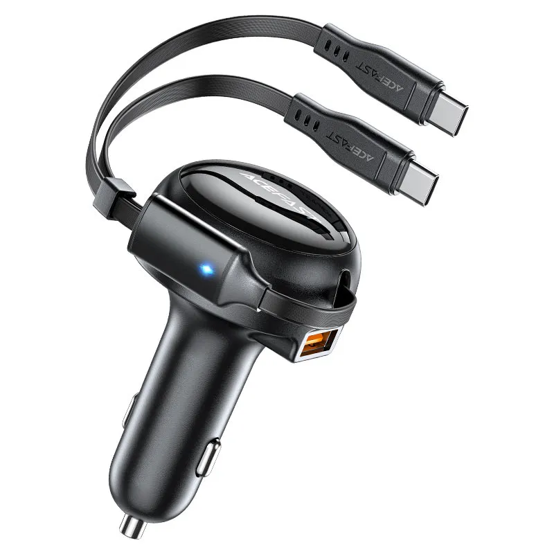 AceFast 53W Fast Charge Car Charger with Cable